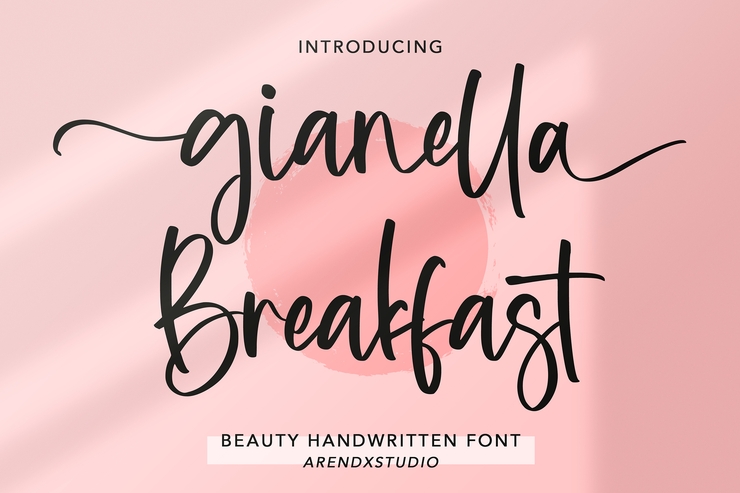 Gianella Breakfast字体 6