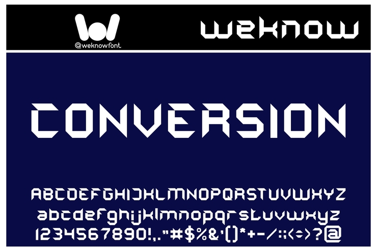 CONVERSION字体 1