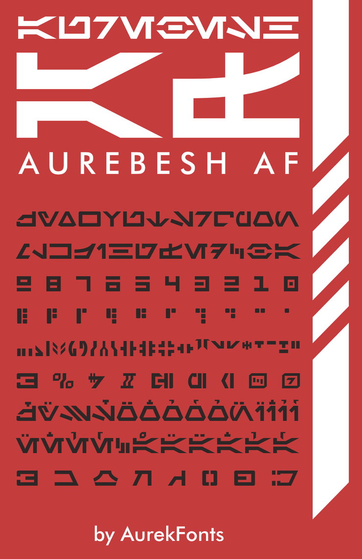 Aurebesh AF字体 2