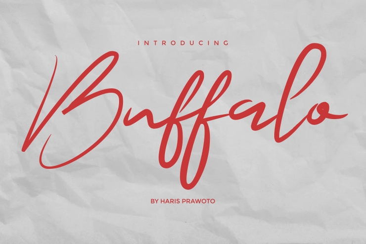 Buffalo Signature字体 6
