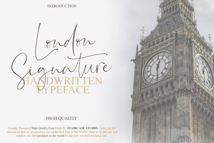 London Signature字体 1