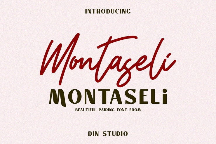 Montaseli Script字体 7