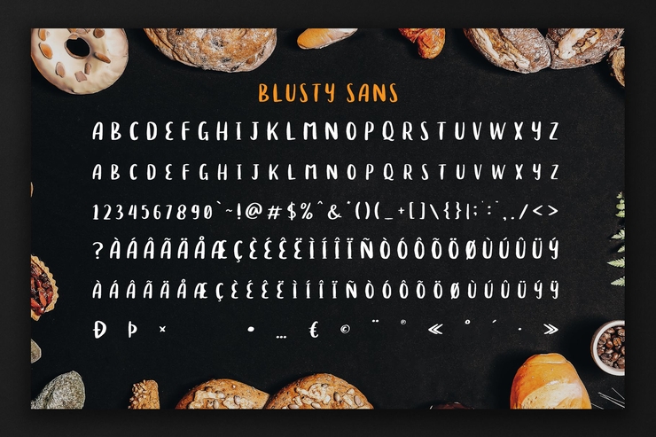 Blusty Script字体 9