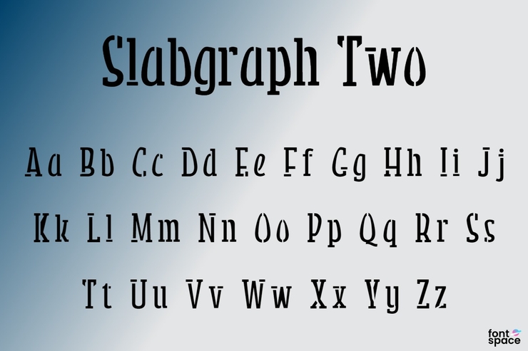 Slabgraph 2字体 1
