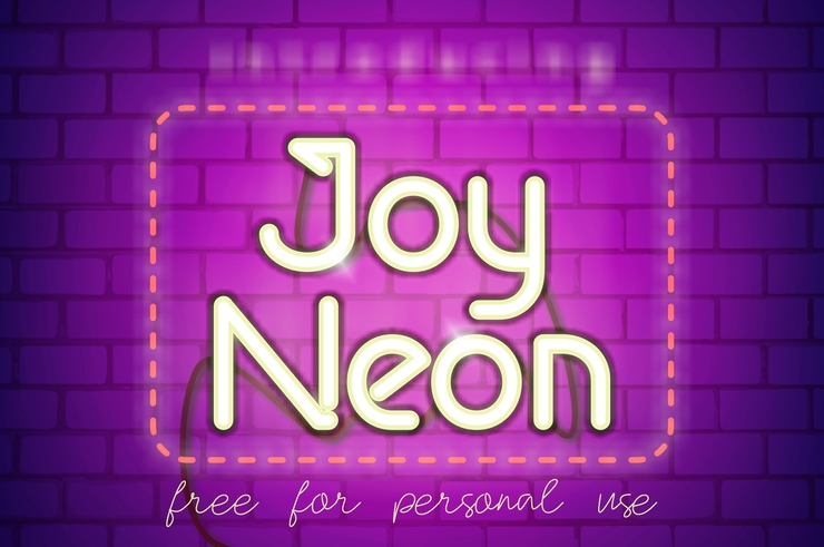 Joy Neon字体 3