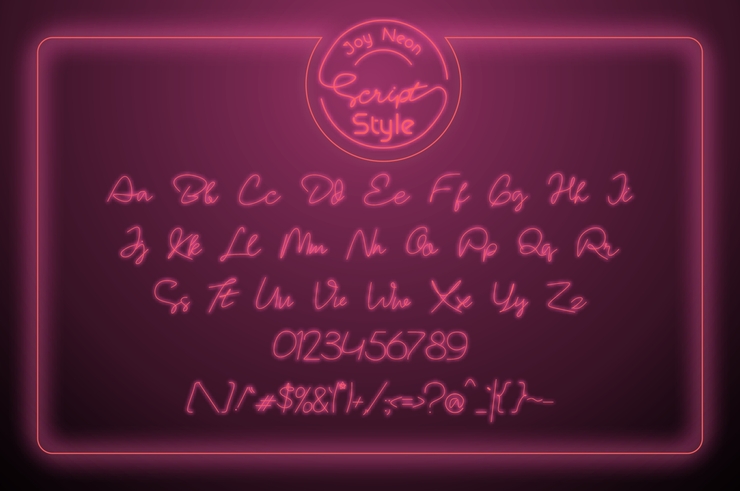 Joy Neon字体 6