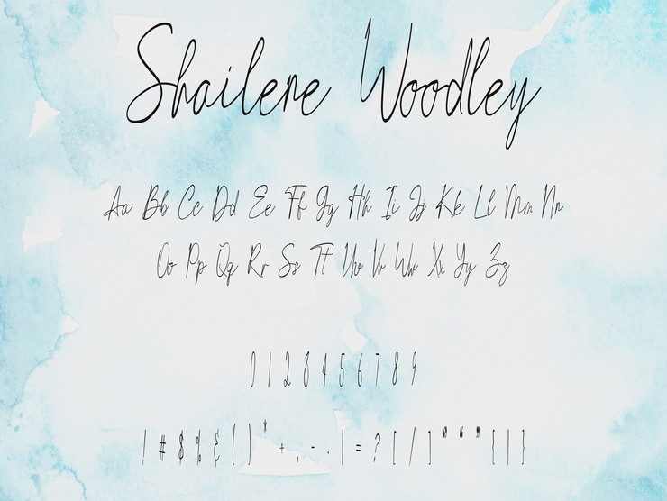 Shailene Woodley字体 3