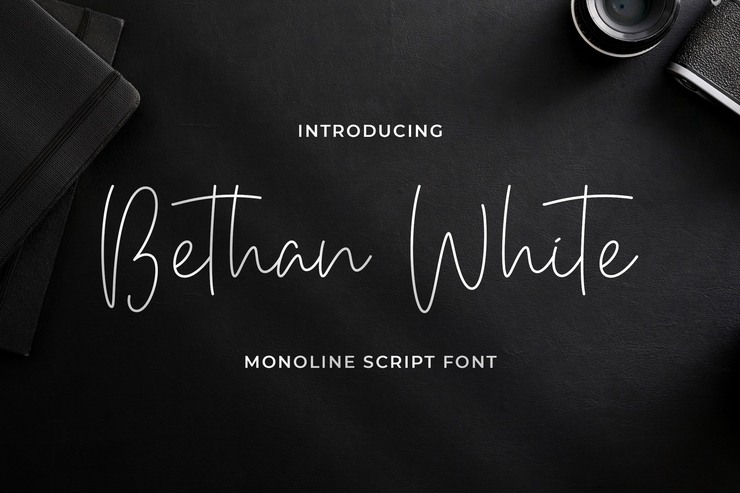 Bethan White字体 5