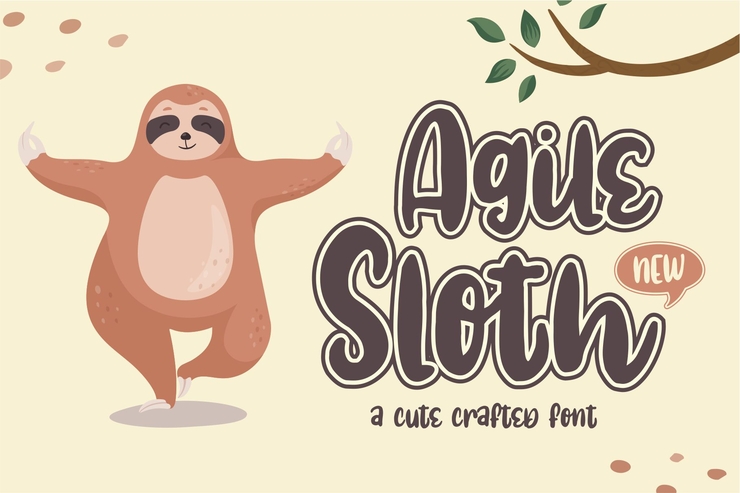 Agile Sloth字体 7