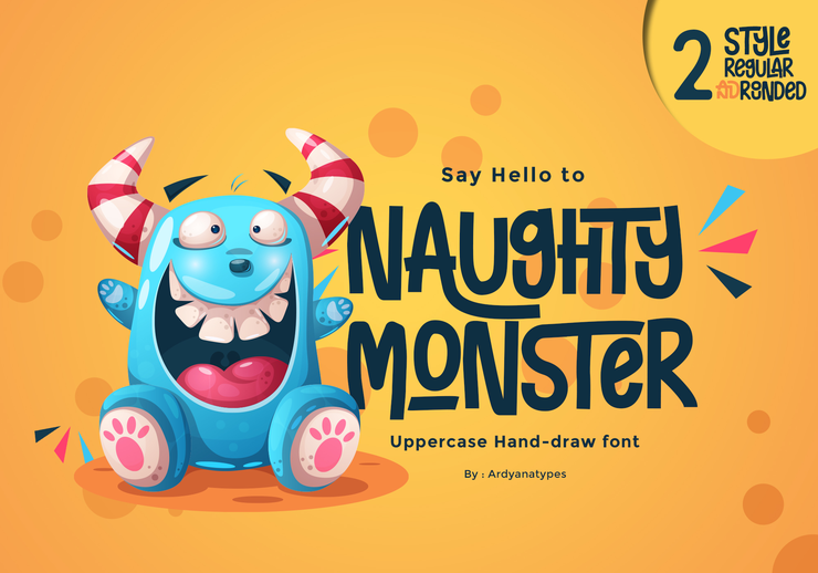 Naughty Monster字体 1