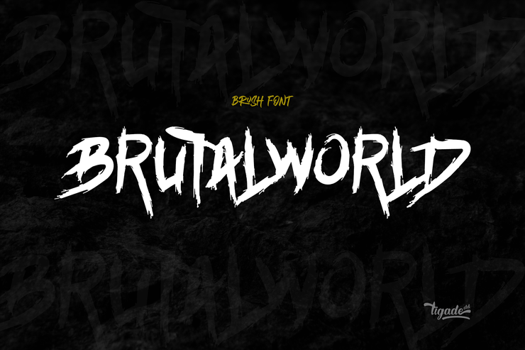 Brutalworld字体 5
