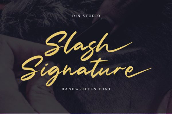 Slash Signature字体 3
