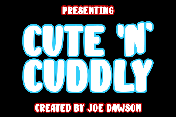 Cute 'n ' Cuddly字体 2