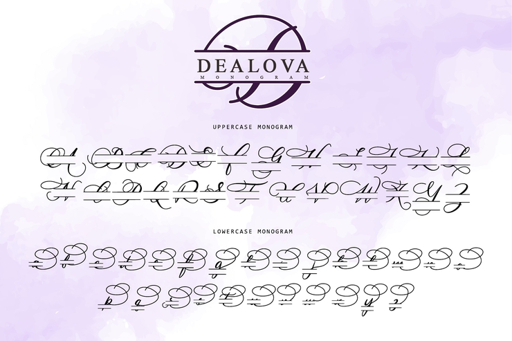 Dealova Monogram _字体 3