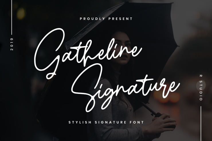 Gatheline Signature字体 7