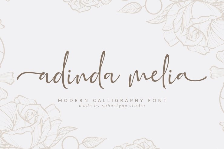 Adinda Melia字体 5