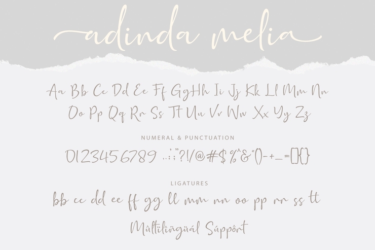 Adinda Melia字体 10