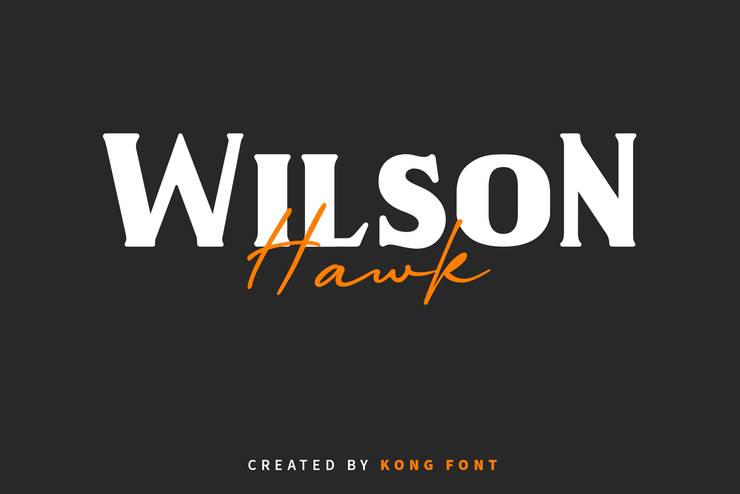 Wilson Hawk字体 1