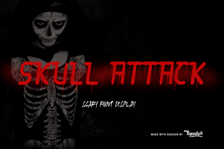 Skull Attack字体 3