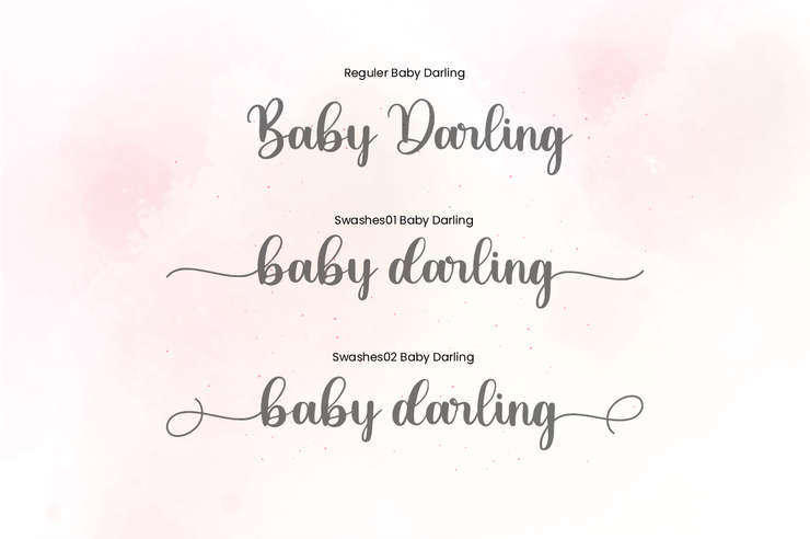 Baby Darling字体 2