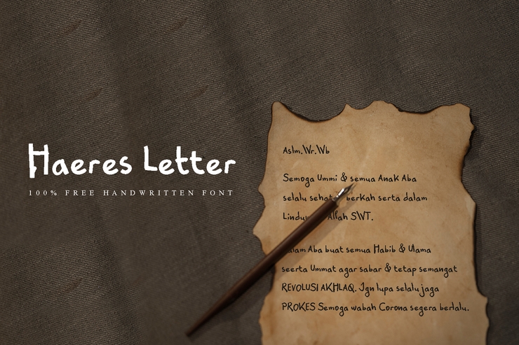 Haeres Letter字体 3