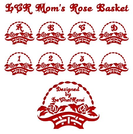 LCR Mom's Rose Basket字体 1
