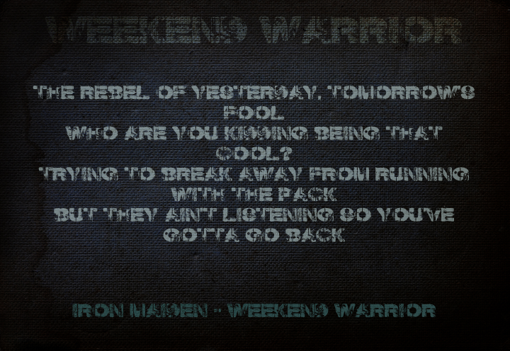 Weekend Warrior字体 1