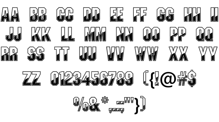 Gunmetal字体 1