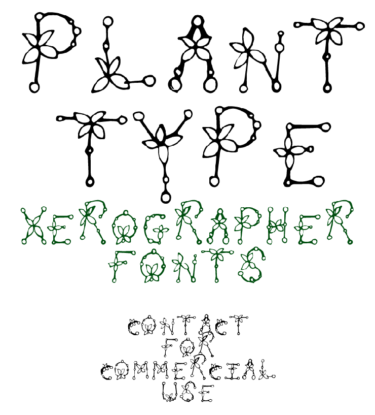 Plant Type字体 1