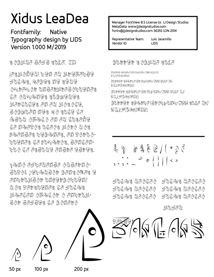 Xidus LeaDea字体 4