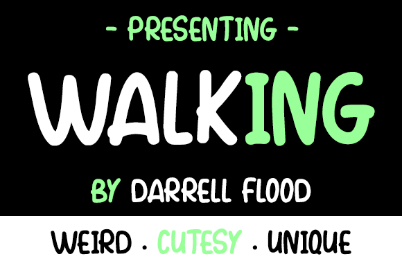 Walking字体 1