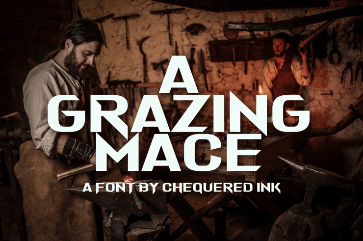 A Grazing Mace字体 2