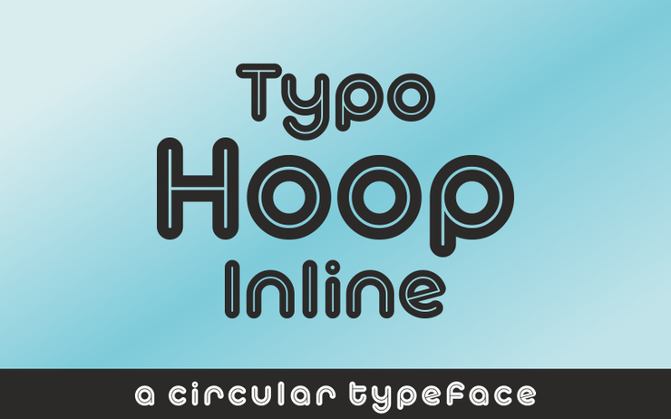 Typo Hoop Inline Demo字体 1