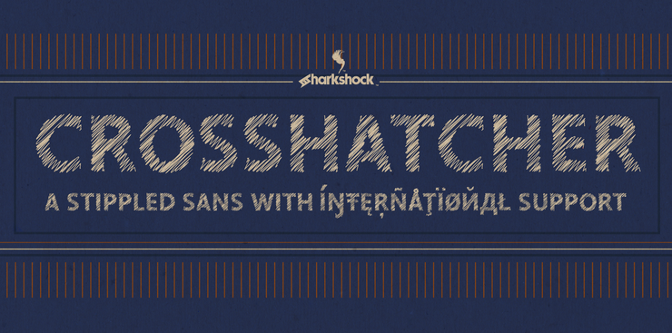 Crosshatcher字体 3