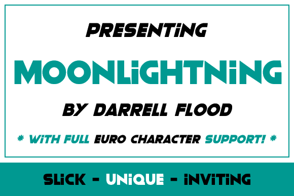 Moonlightning字体 1