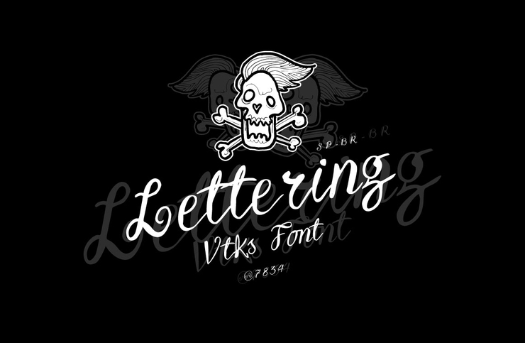 Vtks Lettering字体 1