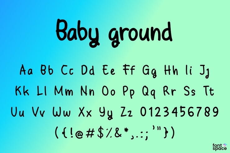 Baby Ground字体 1