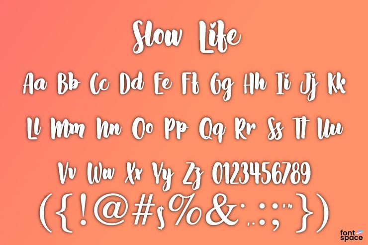 Slow Life字体 2
