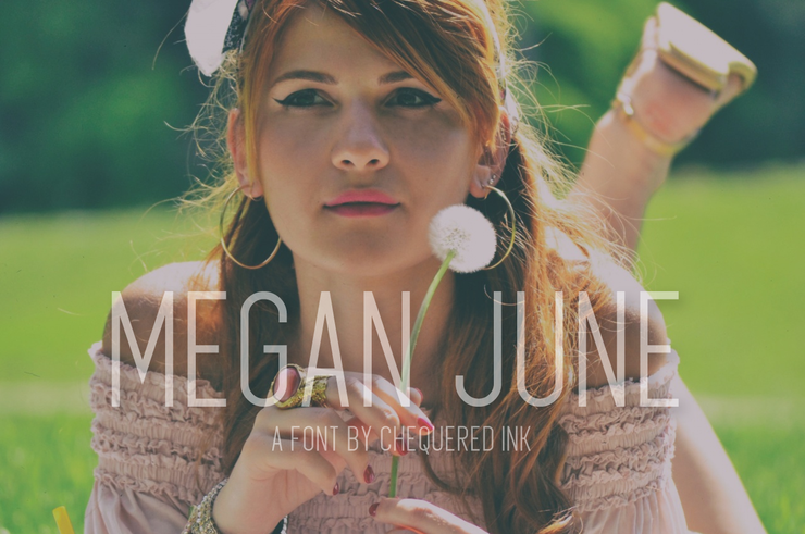 Megan June字体 2