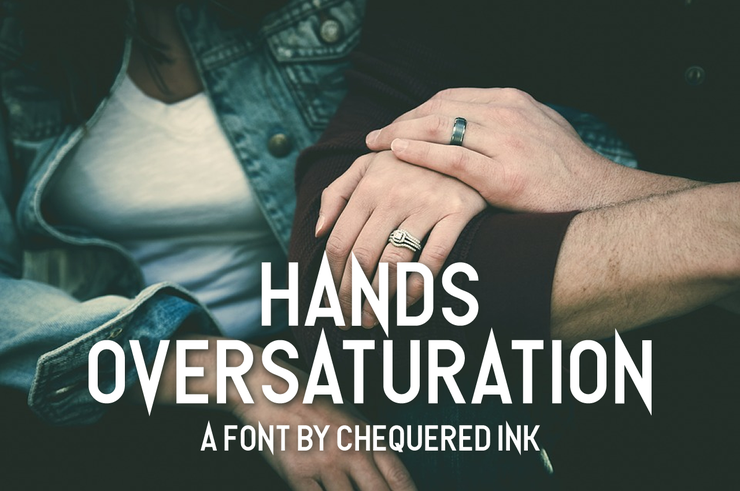 Hands Oversaturation字体 1