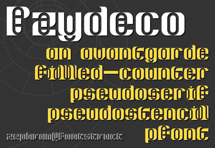 Pzydeco字体 1