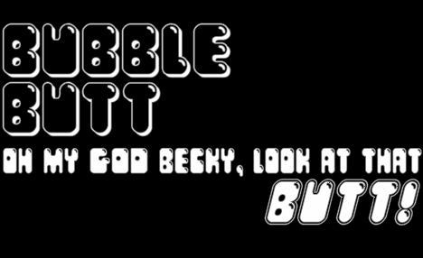 Bubble Butt字体 4