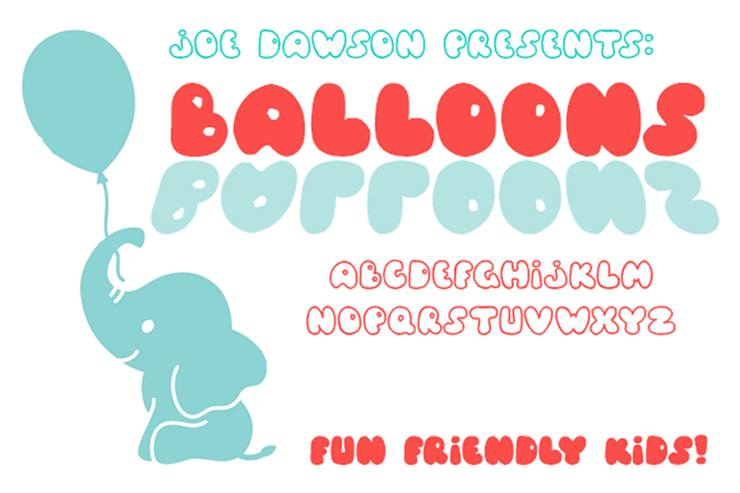 Balloons!字体 1