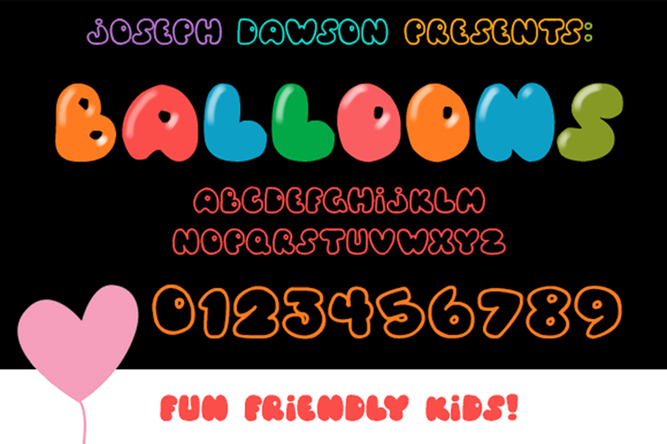 Balloons!字体 2