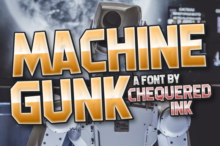 Machine Gunk字体 1