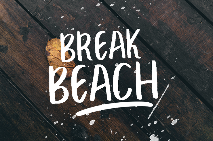 BREAK BEACH字体 1