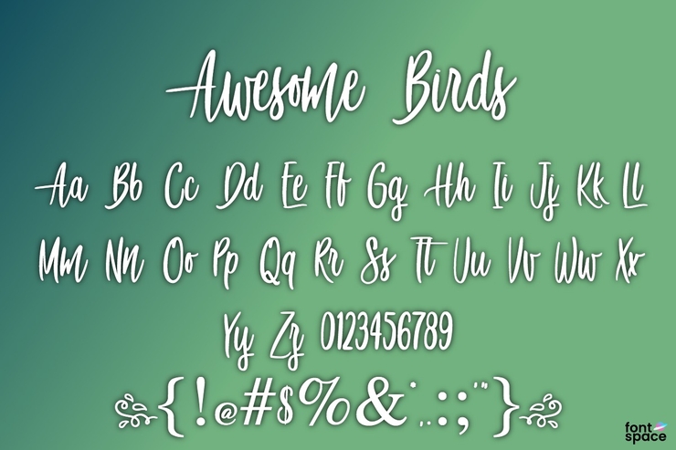 Awesome Birds字体 1
