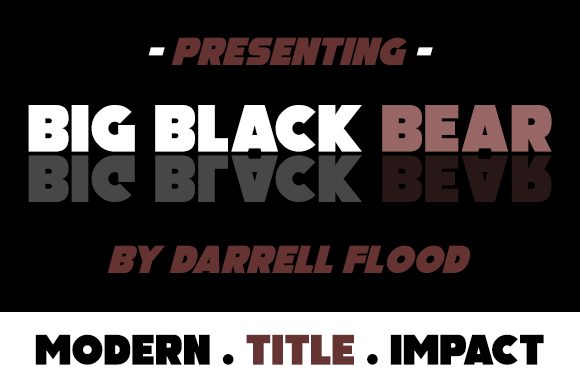Big Black Bear字体 1