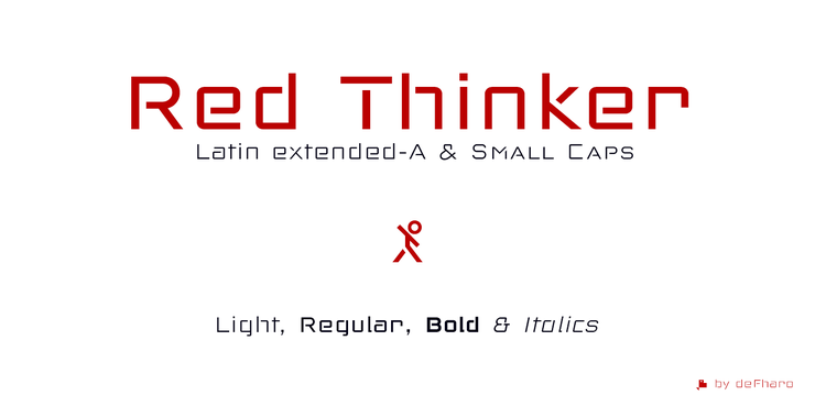 Red Thinker Light字体 2