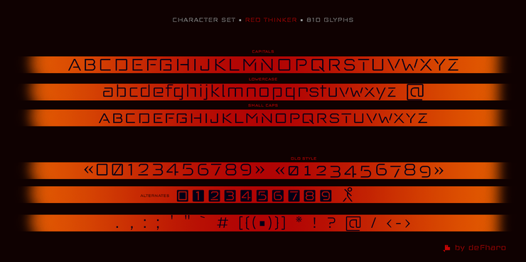 Red Thinker Light字体 5